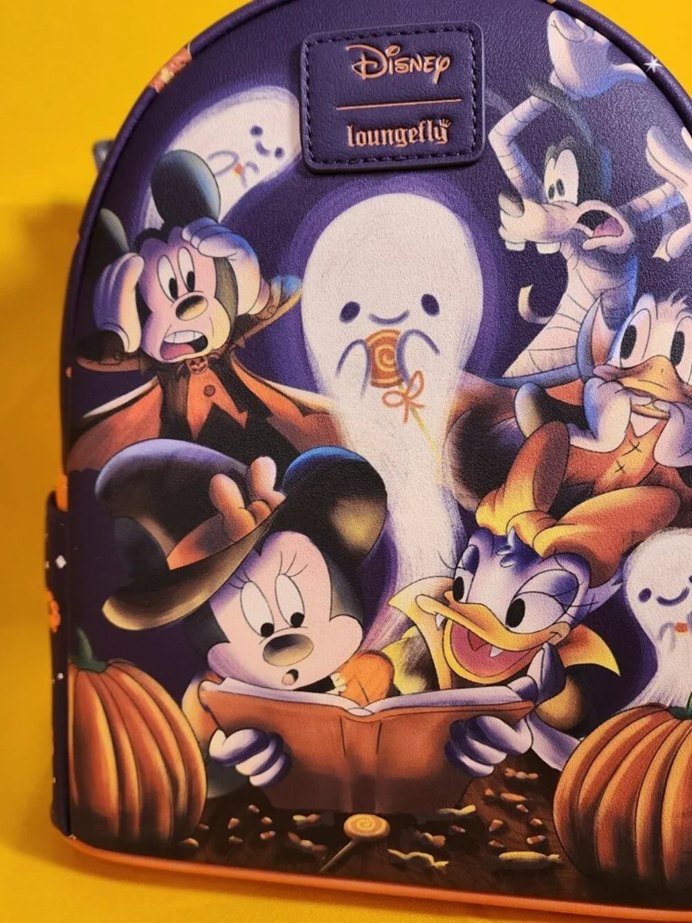 Loungefly Disney Mickey and Friends Halloween Ghost Story Soft Tag Mini Backpack